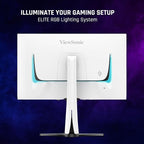 ViewSonic XG272-2K-OLED 27 Inch 1440p 240Hz OLED Ergonomic White Gaming Monitor - Image 4