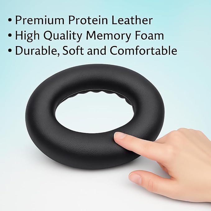 Premium Replacement Ear Pads for Bose QC2, QC35 I & II – Soft Protein Leather & - Image 5