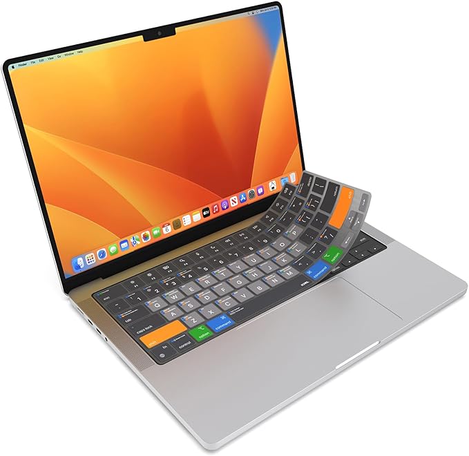 JCPal MacOS Shortcut Guide Keyboard Cover by JCPAL