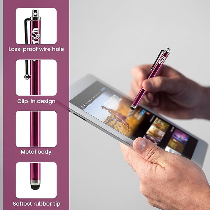 TCD 10 Pack Stylus Pen for Touch Screen, Universal Capacitive Digital Stylus - Image 4