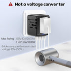 JMFONE Universal Travel Plug Adapter 5 in 1 Charger, European Travel Plug - Image 3