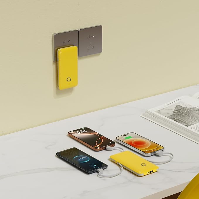 Q 10000mAh Power Bank, Slim Portable Charger, 4 Output External Battery Pack - Image 2