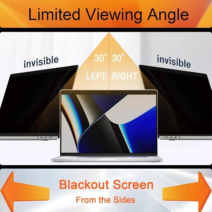 Mamol Magnetic Privacy Screen MacBook Pro 13 Inch, Removable Anti Blue Light - Image 4