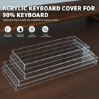 Acrylic Keyboard Dust Cover, 96 Keys Transparent Mechanical Keyboard Protective - Image 4