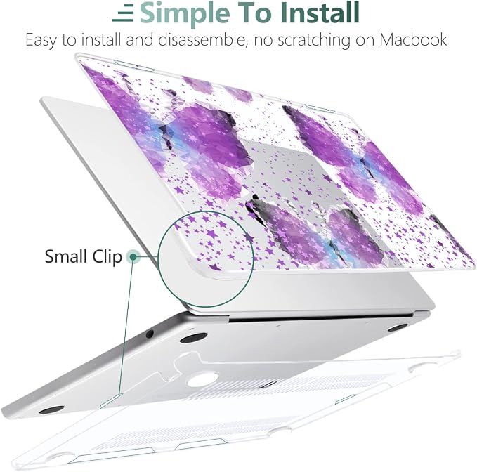 MEEgoodo Case for M4/M3/M2 MacBook Air 13.6 inch Case 2025 2024 2022, Fit Model - Image 4