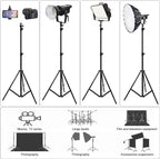 Aluminum Alloy Photography Tripod Stand, 9.19 Feet/2.8m Studio Lighting Tripod - Image 4