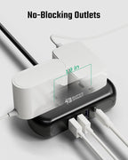 2Ft Extension Cord, SUPERDANNY Mini Surge Protector - Image 4