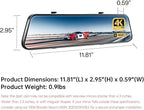 Pelsee P12 Plus 4K Rear View Mirror Camera - Image 8