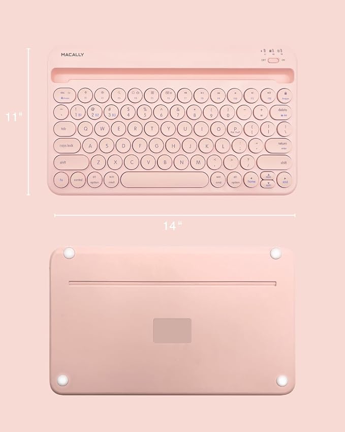 Macally Bluetooth Keyboard for Tablet | Wireless Keyboard for iPad mini/Air/Mini - Image 7