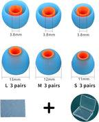 Earbud Tips Ear Bud Tips Soft Anti Slip Washable and Reusable Silicone - Image 2