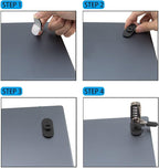 5Pack Anti Theft Self-Adhesive Security Plate - Image 3