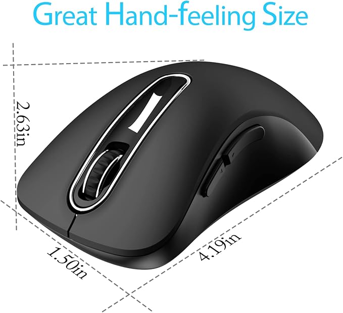 memzuoix 2.4G Wireless Mouse, 1400 DPI Computer Mouse - Image 7