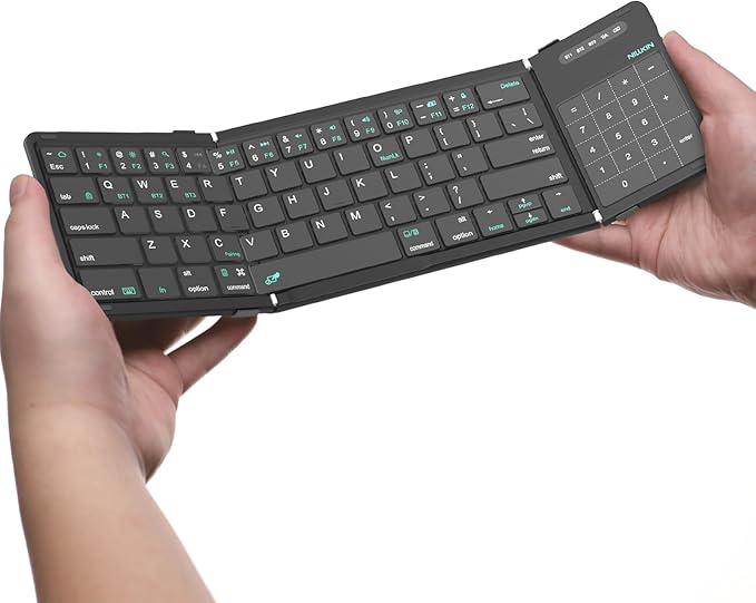 Nillkin Foldable Keyboard with Touchpad, Full Size Keys, Large Trackpad Small by Nillkin