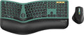 ProtoArc Ergonomic Wireless Keyboard Mouse, EKM01 Plus Full Size Ergo Bluetooth by ProtoArc
