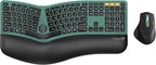 ProtoArc Ergonomic Wireless Keyboard Mouse, EKM01 Plus Full Size Ergo Bluetooth by ProtoArc