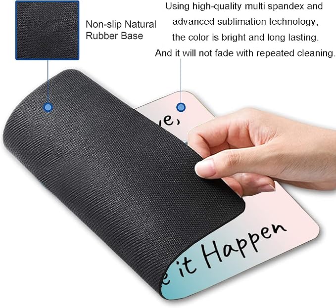 Mouse Pad, Premium-Textured Mouse Mat, Non-Slip Rubber Base Mousepad - Image 2