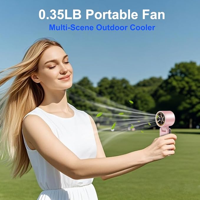 CAZOKASI Rechargeable Strong Wind Handheld Fan - Image 6