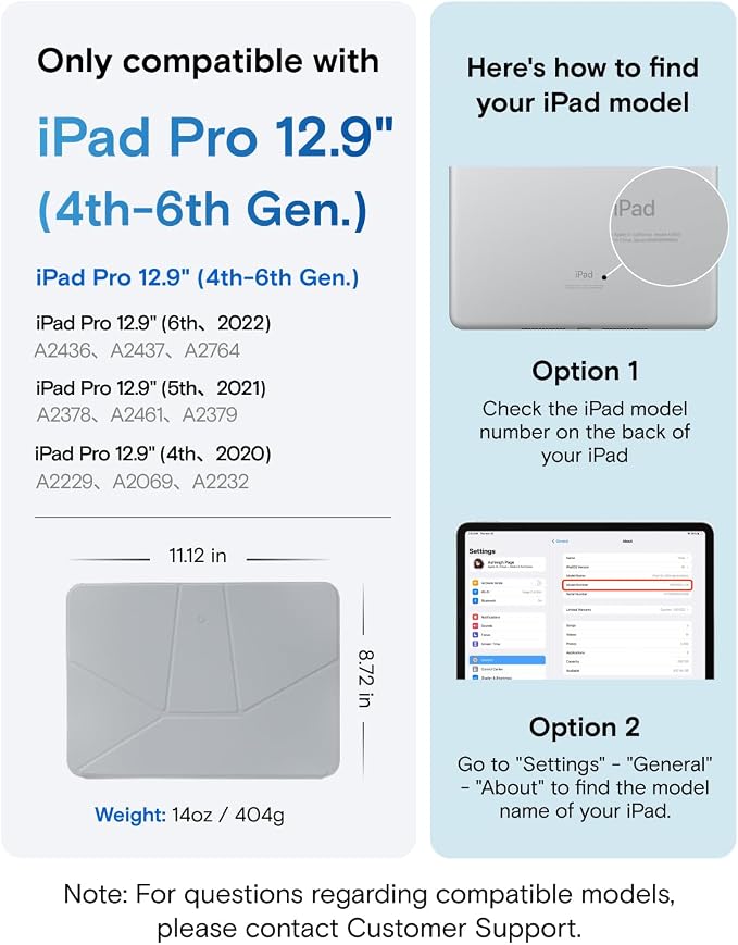 MOFT Dynamic Folio Case for iPad Pro 12.9 -inch, Silm Magnetic Stand Case - Image 2