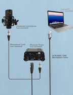 DUKABEL USB Microphone Cable, Upgraded XLR to USB-A Cable - Image 3