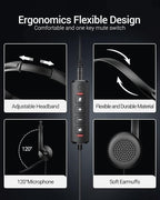 USB Headset with Microphone for PC Laptop - Image 5