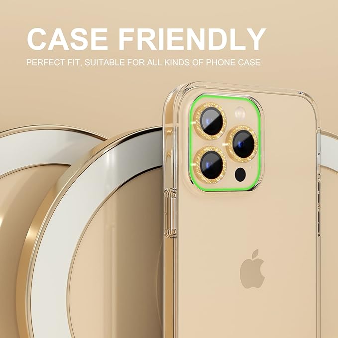 Choiche [3+1 for iPhone 14 Pro/iPhone 14 Pro Max Camera Lens Protector Bling - Image 4
