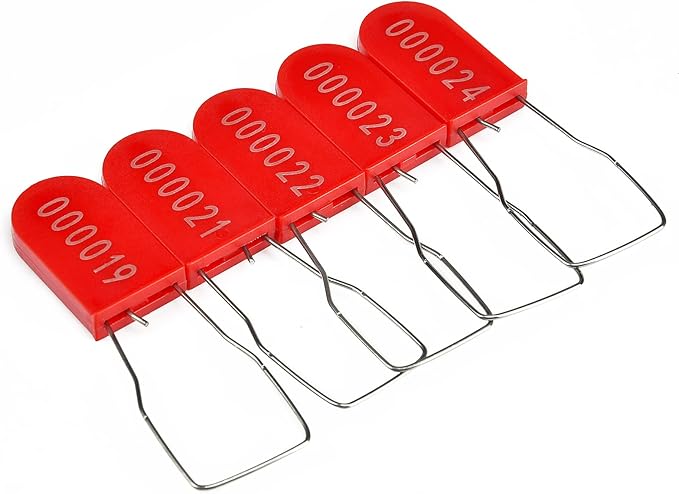 100PCS Plastic Padlock Security Seals Metal Wire Padlocks Electric Meter Seal - Image 5