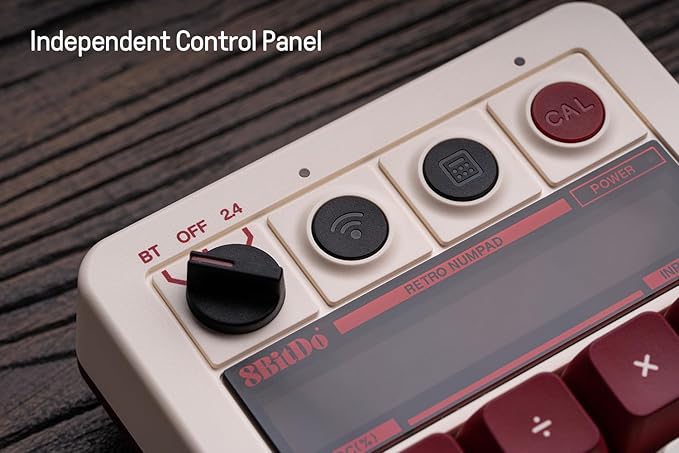 8Bitdo 18 Keys Retro Mechanical Numpad, Supports PC Numpad & Standard - Image 5