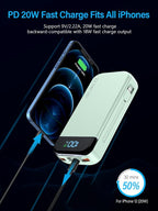 Portable Charger 32000mAh, 22.5W QC 3.0 PD 20W Smart LED Display Fast Charging - Image 5