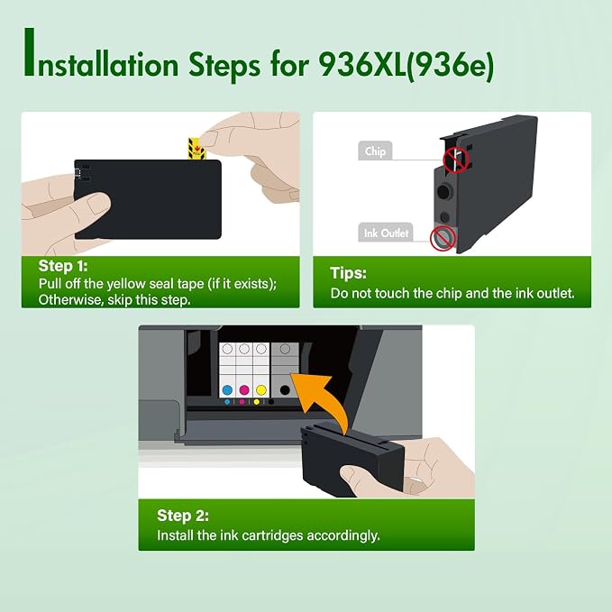 936XL 936 9125e Ink Cartridges Combo Pack: Replacement - Image 4
