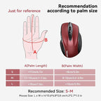 TECKNET Wireless Mouse Silent 4800 DPI Computer USB A & Bluetooth Mouse 6 - Image 3