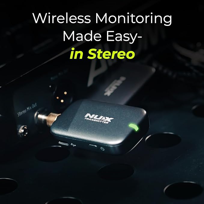 NUX B-7PSM 5.8 GHz Wireless in-Ear Monitor System, Stereo IEM, Charging Case - Image 2