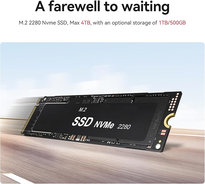 TRIGKEY S6 Mini PC 6800U, Ryzen7 32GB LPDDR5 1TB M.2 NVMe SSD, Mini Desktop - Image 5