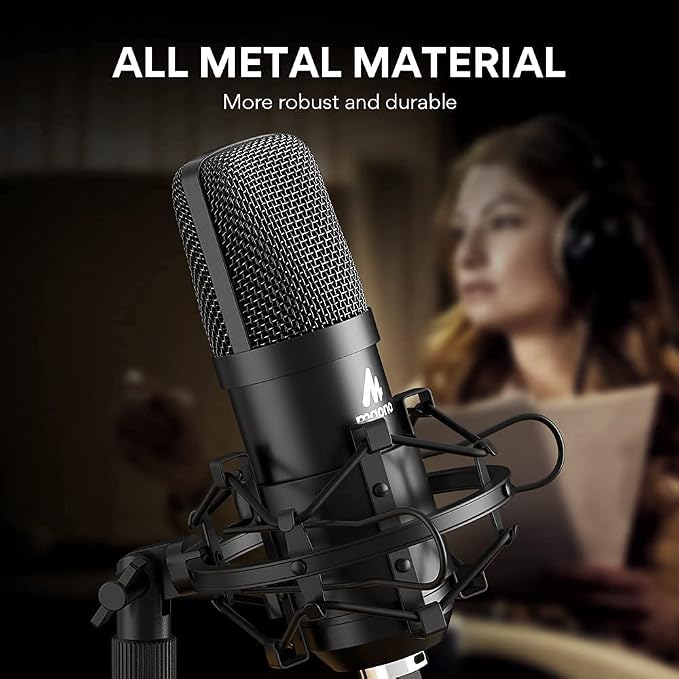 MAONO USB Microphone Kit 192KHZ/24BIT AU-A04T PC Condenser Podcast Streaming - Image 8