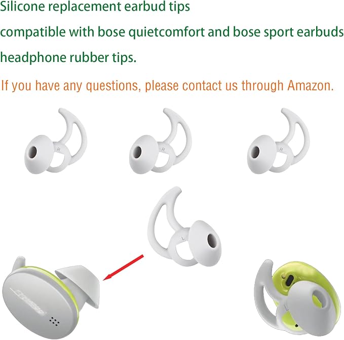 Medium Earbud Replacement Tips Silicone Ear Bud Tips Compatible - Image 4