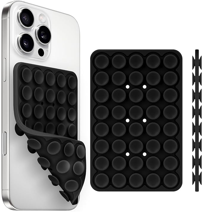 Silicone Suction Cup Phone Case Mount Double Sided, Phone Accessories by Yojaro
