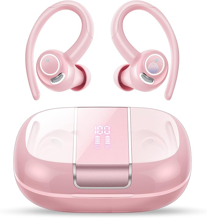 Wireless Earbuds Bluetooth 5.3 Headphones Sports, 48Hrs Playtime Bluetooth by VKROBAG