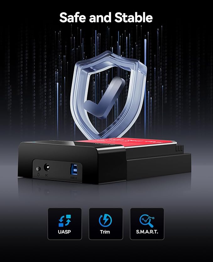 ORICO External USB 3.0 to SATA Hard Drive Lay-Flat Docking Station - Image 5