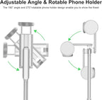 ATUMTEK Selfie Stick Tripod, Extendable 3 in 1 Aluminum Bluetooth Selfie Stick - Image 3