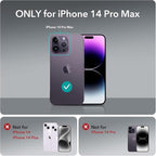 Compatible with iPhone 14 Pro Max Wallet Phone Case-PU Leather Magnetic Flip - Image 2
