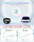 Charging Station for Apple Multiple Devices: 3 in 1 Foldable Magnetic Wireless - Image 8