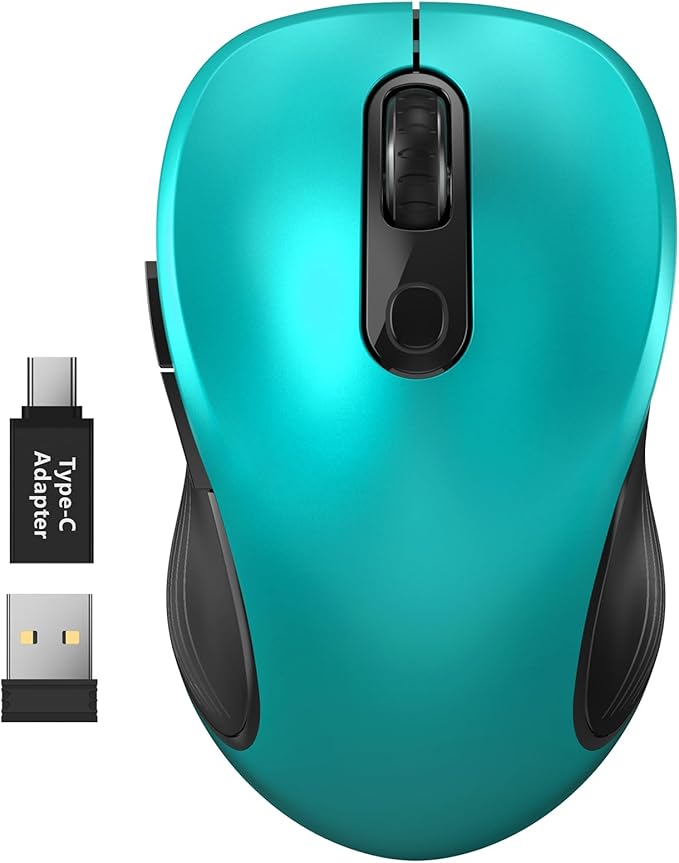 WisFox 2.4G Wireless Mouse for Laptop, Ergonomic Computer Mouse by Bringyouqualityproducts