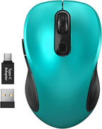 WisFox 2.4G Wireless Mouse for Laptop, Ergonomic Computer Mouse by Bringyouqualityproducts