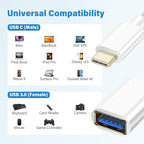 USB C Male to USB Female Adapter Cable, USB Type C to USB Adapter 2 Pack OTG - Image 6