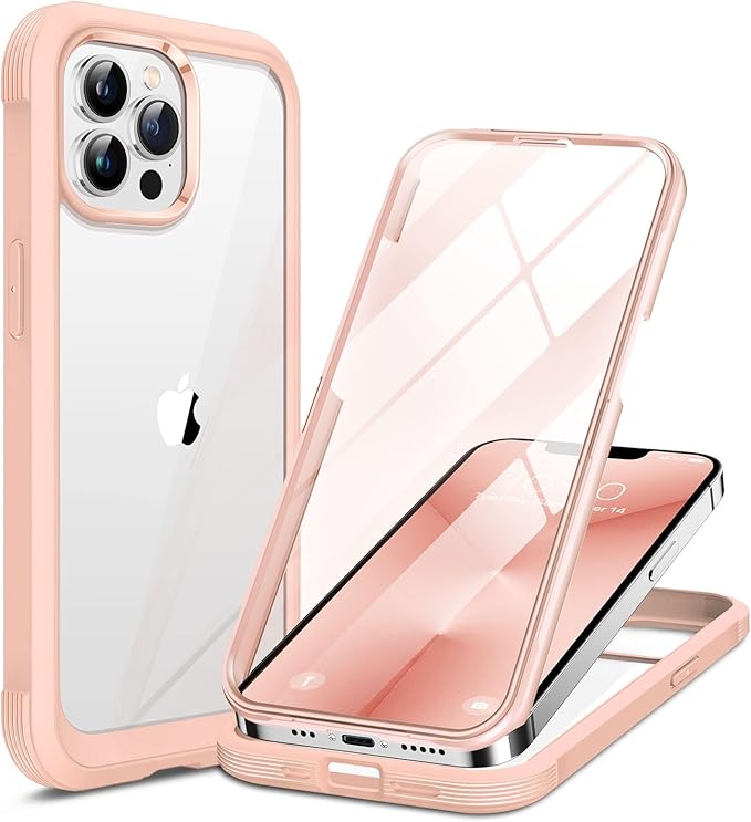 Miracase Glass Case for iPhone 13 Pro Max 6.7 inch, Upgrade Full-Body Clear by Miracase