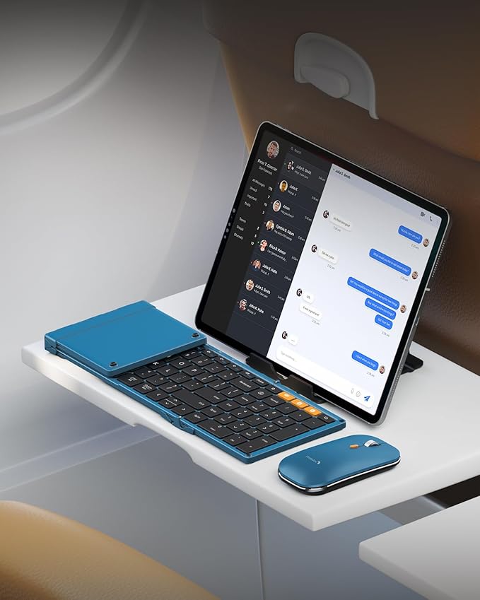 ProtoArc Foldable Keyboard and Mouse, XKM01 True Full-Size Folding Wireless - Image 8
