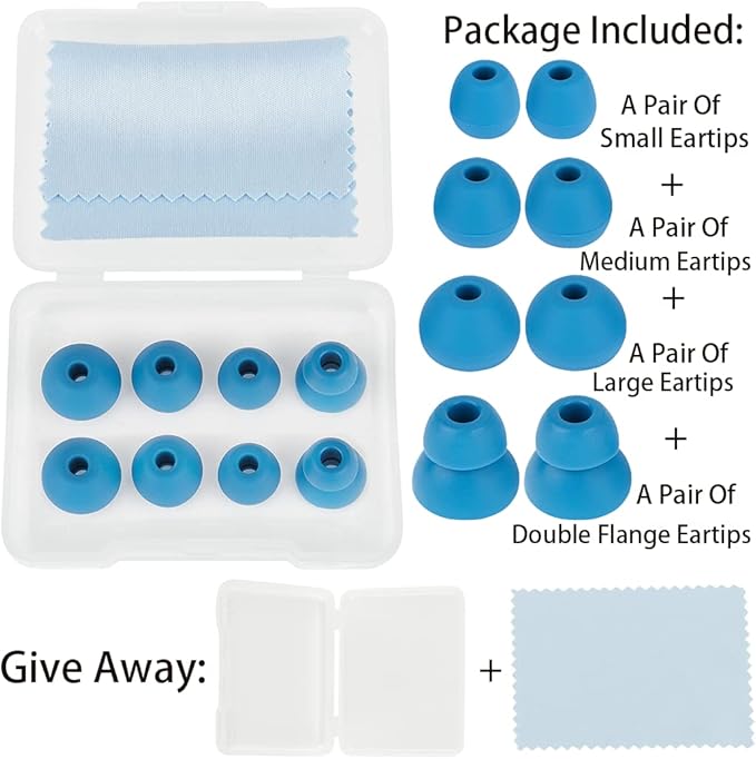 Earbud Tips Ear Tips Replacement Earbud Tips Earbud Replacement Tips Earbuds - Image 3