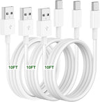 Car Carplay Cable for iPhone 17 16 15 Charger Cord, 3 Pack 10FT Long USB A to by Cabepow