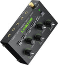 LiNKFOR 4 Channel 3.5mm Audio Mixer Stereo Audio Mixer Support RCA Input and by LiNKFOR