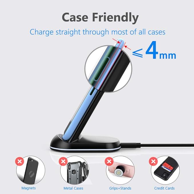 Yootech Wireless Charger, 10W Max Wireless Charging Stand, Compatible - Image 4