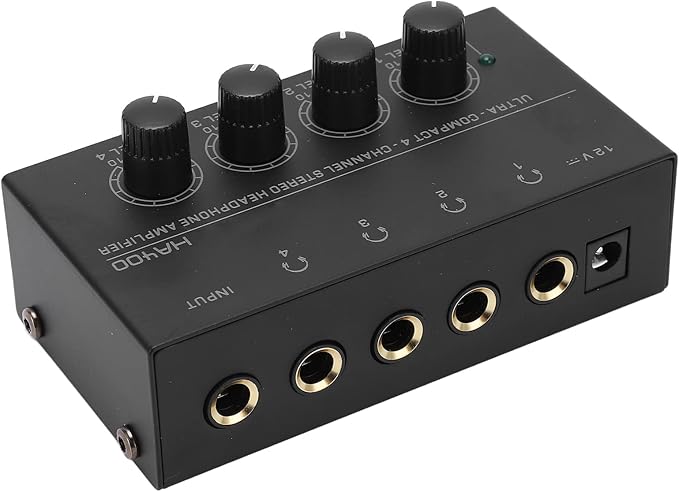 4-Channel Stereo Headphone Amplifier Ultra Low Noise + Power Adapter Perform - Image 7